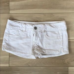 White Jean Shorts
